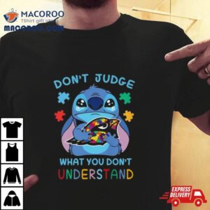 Stitch Arizona Cardinals Autism Awareness Don T Judge What You Don T Understand Tshirt