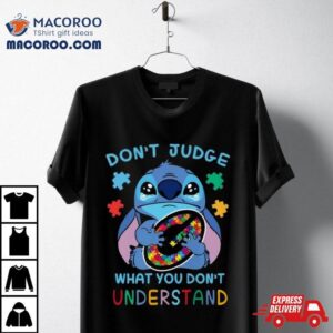 Stitch Green Bay Packers Autism Awareness Don’t Judge What You Don’t Understand Shirt