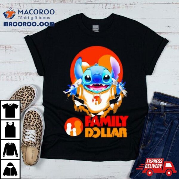 Stitch Inside Family Dollar Shirt