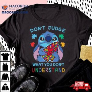 Stitch Kansas City Chiefs Autism Awareness Don T Judge What You Don T Understand Tshirt