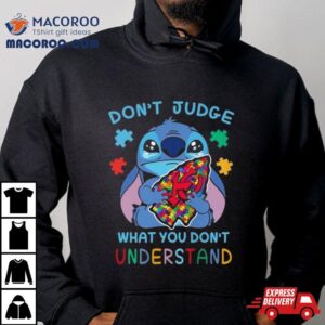 Stitch Kansas City Chiefs Autism Awareness Don T Judge What You Don T Understand Tshirt