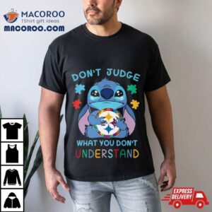 Stitch Pittsburgh Steelers Autism Awareness Don T Judge What You Don T Understand Tshirt