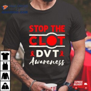 Stop The Clot Dvt Awareness Deep Vein Thrombosis Essential Tshirt