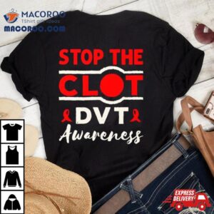 Stop The Clot Dvt Awareness Deep Vein Thrombosis Essential Tshirt