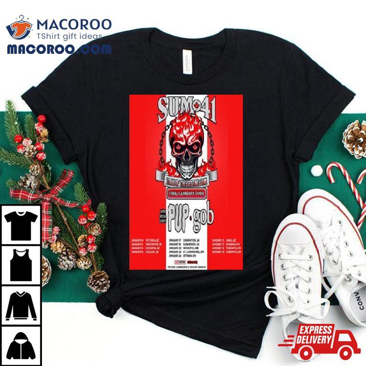 Sum 41 Tour Of The Setting Sum Final Canadian Tour 2024 Shirt Sum 41 Tour Of The Setting Sum Final Canadian Tour 2024 Shirt