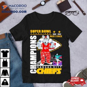 Super Bowl Champions Back 2 Back Kansas City Chiefs Mascoshirt