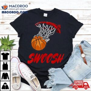 Swoosh Cool Basketball Shooting Hoops Tshirt