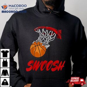 Swoosh Cool Basketball Shooting Hoops Tshirt