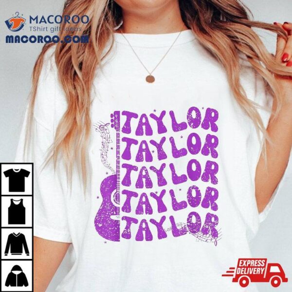 Taylor First Name I Love Girl Groovy 80’s Vintage Shirt