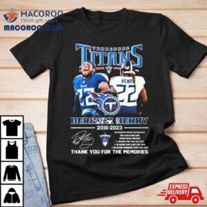 Tennessee Titans Derrick Henry Thank You For The Memories Signatures Tshirt