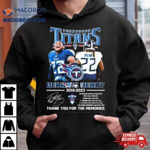 Tennessee Titans Derrick Henry Thank You For The Memories Signatures Tshirt