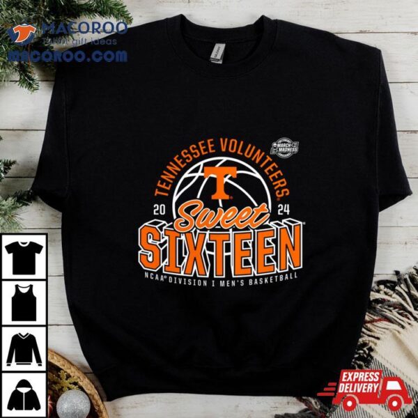 Tennessee Volunteers 2024 Ncaa Men’s Basketball Tournament March Madness Sweet Sixteen Defensive Stance Shirt