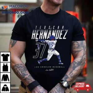 Teoscar Hern Aacute Ndez Name And Number Mlbpa Lad Los Angeles Dodgers Tshirt