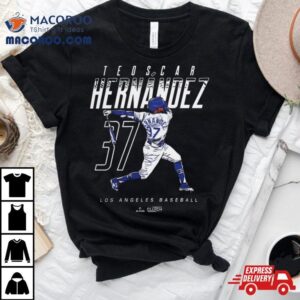 Teoscar Hern Aacute Ndez Name And Number Mlbpa Lad Los Angeles Dodgers Tshirt