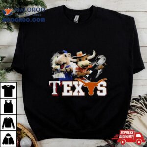 Texas Longhorns And Texas Rangers Mascots Champions Shirt