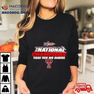 Texas Tech Red Raiders 2024 Ncaa Men’s Indoor Track & Field National Champions Shirt