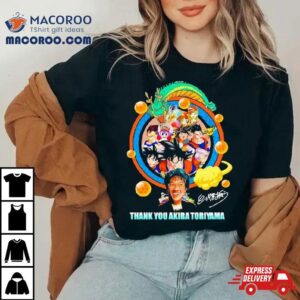 Thank You Akira Toriyama Signature Tshirt