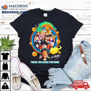 Thank You Akira Toriyama Signature Tshirt
