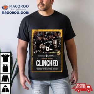 The Boston Bruins Have Clinched A Spot In The Stanley Cup Playoffs 2024 Nhl For The Eighth Straight Year Shirt