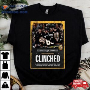 The Boston Bruins Have Clinched A Spot In The Stanley Cup Playoffs Nhl For The Eighth Straight Year Tshirt