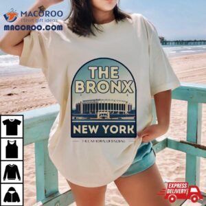 The Bronx New York Minimalistic Stadium The Cathedral Of Baseball Tshirt