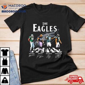 The Eagles Abbey Road Reggie White Jason Kelce Brian Dawkins And Donovan Mcnabb Signatures Shirt