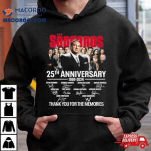 The Sopranos Th Anniversary Thank You For The Memories Signatures Tshirt