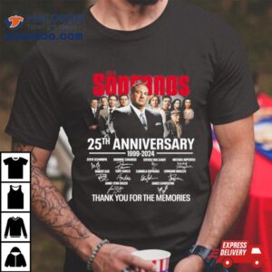 The Sopranos Th Anniversary Thank You For The Memories Signatures Tshirt