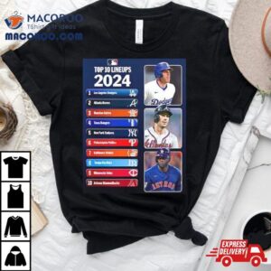 Top Lineups Are Stacked Mlb Tshirt