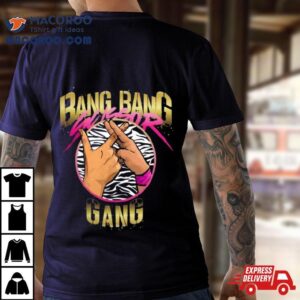 Top Rope Tuesday Limited Edition Bullet Club Gold And The Acclaimed Bang Bang Scissor Gang Illustrated Tshirt