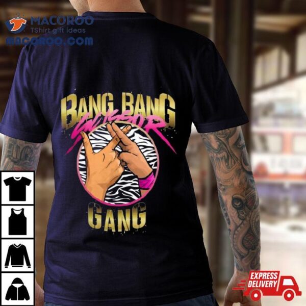 Top Rope Tuesday Limited Edition Bullet Club Gold And The Acclaimed Bang Bang Scissor Gang Illustrated Shirt