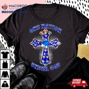 Toronto Maple Leafs Cross One Nation Under God Signatures Tshirt