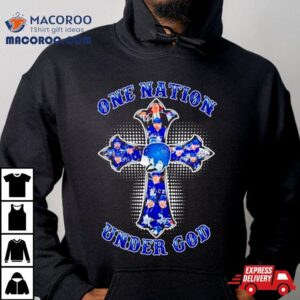 Toronto Maple Leafs Cross One Nation Under God Signatures Tshirt