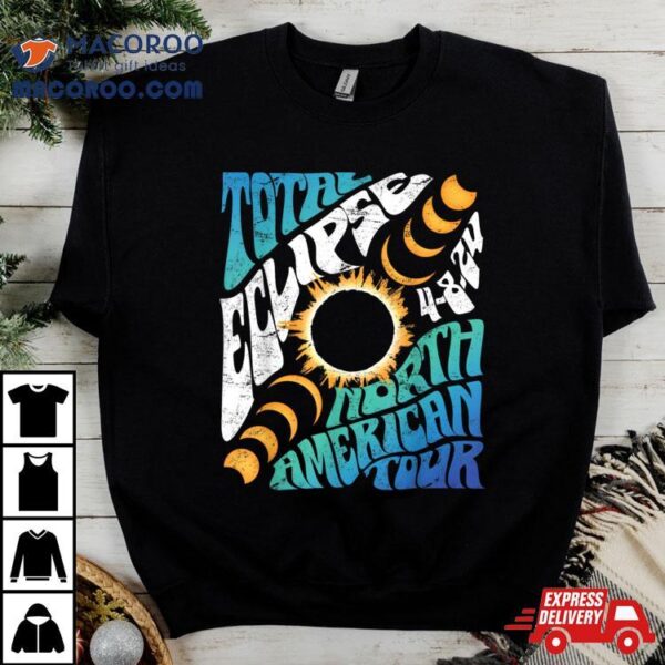 Total Eclipse 2024 Retro Groovy North American Tour Concert Shirt