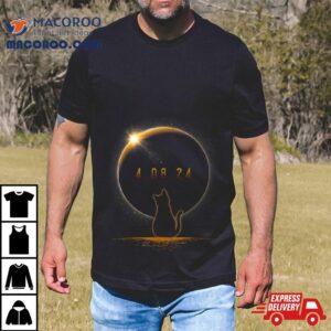 Total Solar Eclipse Cat April Totality Tshirt