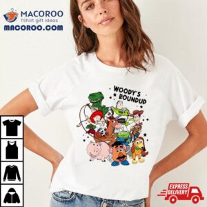 Toy Story All Characters Woody S Roundup Friends Tshirt