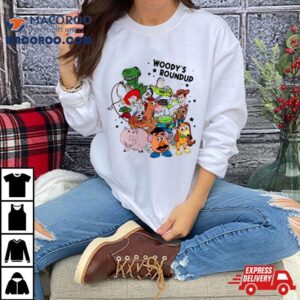 Toy Story All Characters Woody S Roundup Friends Tshirt