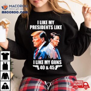 Trump I Like My Presidents Like I Like My Guns Tshirt