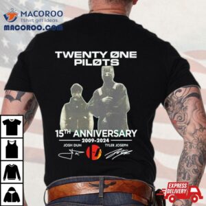 Twenty One Pilots Th Anniversary Josh Dun And Tyler Joseph Tshirt