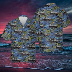 U.s. Marine Corps Light Armored Vehicle Lav-25 Hawaiian Shirt