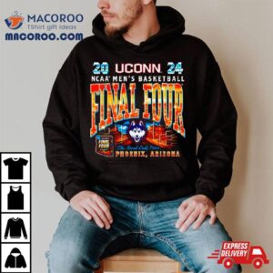 Uconn Huskies 2024 Ncaa Men’s Basketball Final Four The Road Ends Here Phoenix Arizona Shirt