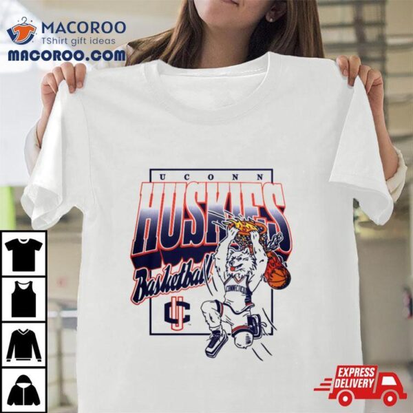 Uconn Huskies Basketball Mascot Dunking 2024 Shirt