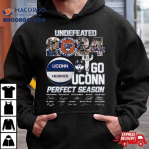 Uconn Huskies Undefeated Go Uconn Perfect Season Signatures Tshirt