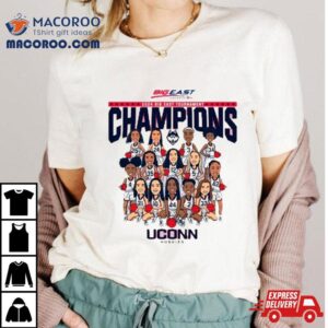 Uconn Ncaa Men S Basketball Big East Tournament Champions Team Caricature Tshirt