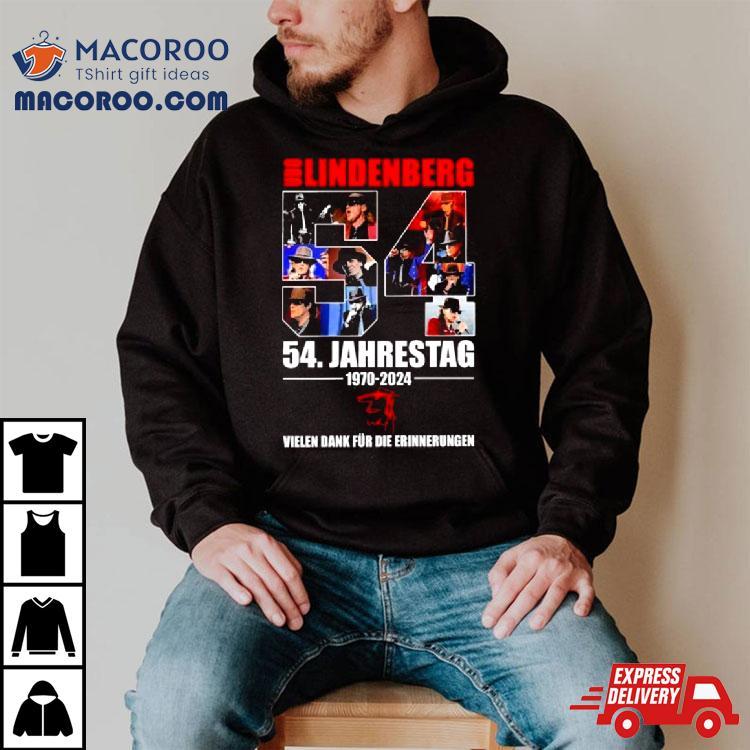 Udo Lindenberg 54 Jahrestag 1970 2024 Vielen Dank Fur Die Erinnerungen Shirt Udo Lindenberg 54 Jahrestag 1970 2024 Vielen Dank Fur Die Erinnerungen Shirt