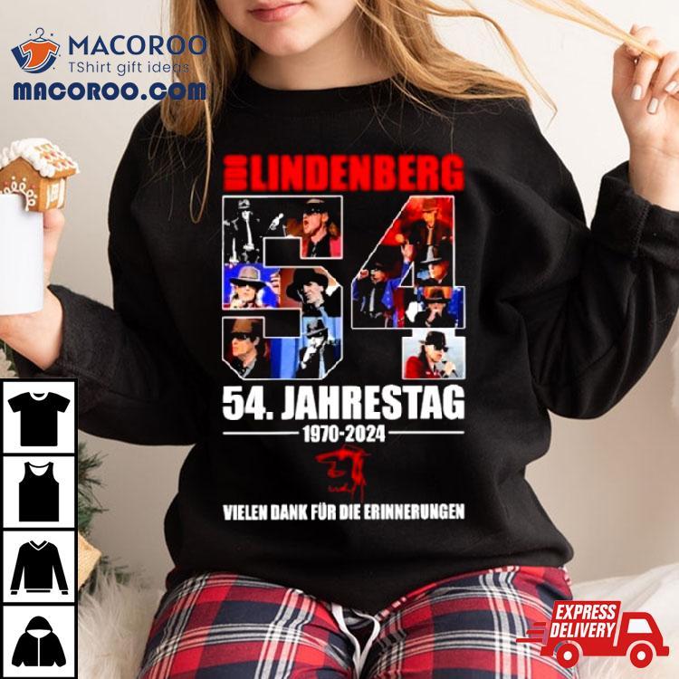 Udo Lindenberg 54 Jahrestag 1970 2024 Vielen Dank Fur Die Erinnerungen Shirt Udo Lindenberg 54 Jahrestag 1970 2024 Vielen Dank Fur Die Erinnerungen Shirt