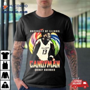 University Of Illinois Candayman Quincy Guerrier Tshirt