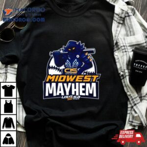 Usssa Iowa Baseball Cis Midwest Mayhem Logo Tshirt