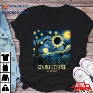 Van Gogh Starry Night Total Solar Eclipse April 8 2024 Shirt