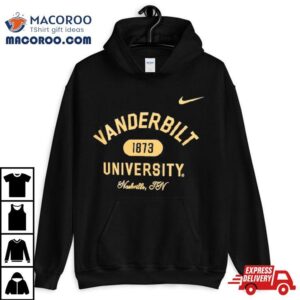 Vanderbilt Commodores Nike University Nashville Tn 1873 Shirt